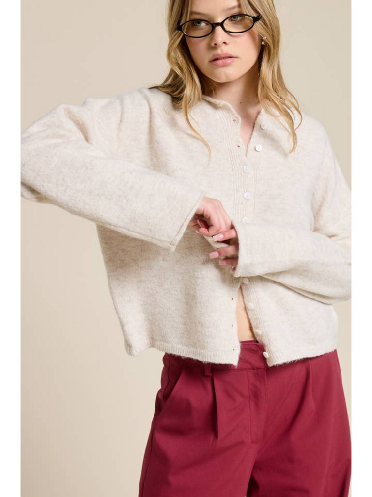 Mimosa Essential Button Down Cardigan Top