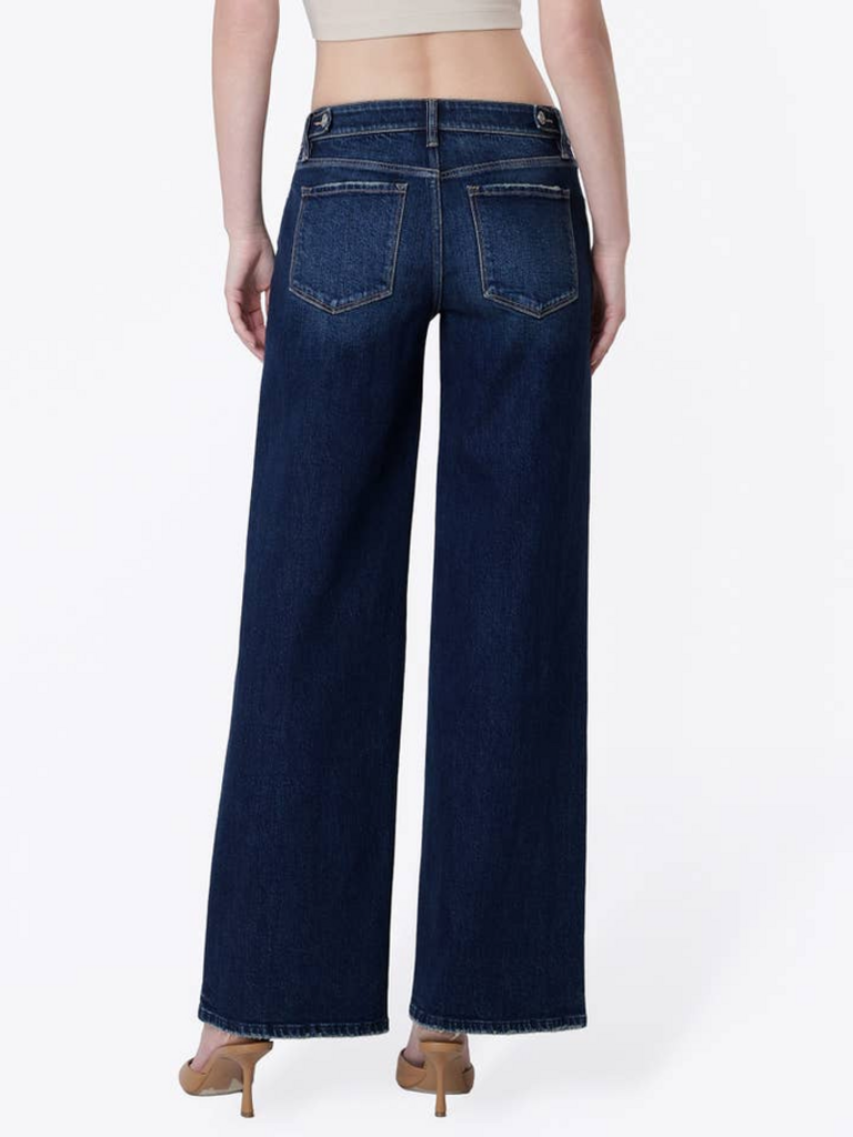Vervet by Flying Monkey Low Rise Cinch Waist Wide Leg Jeans