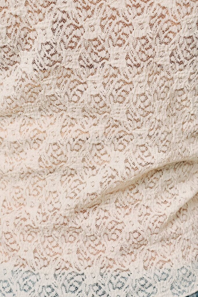 Sunday Edition Bell Sleeve Button Down Lace Top