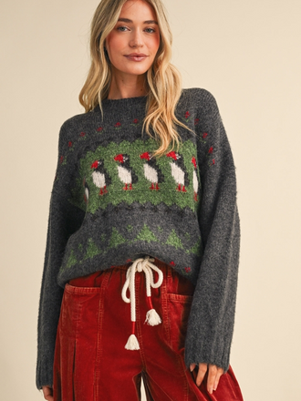 & Merci Puffin Fair Isle Sweater