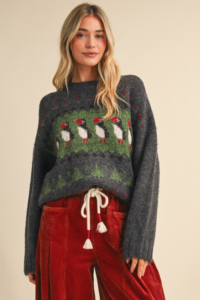& Merci Puffin Fair Isle Sweater