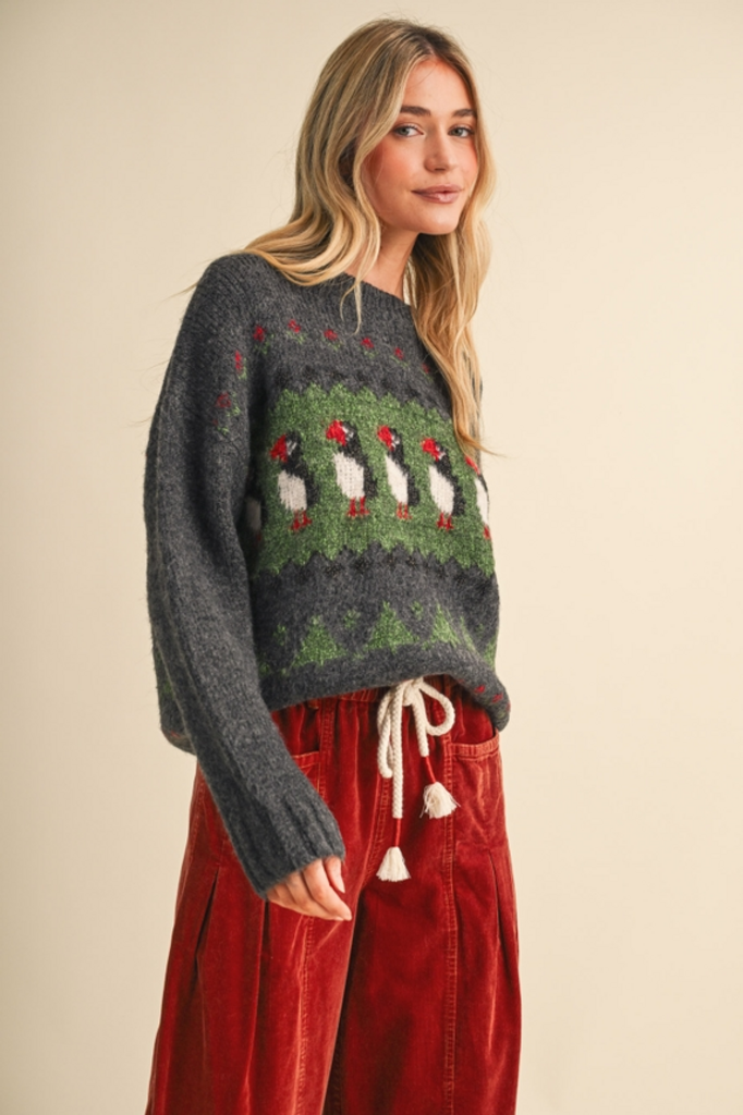 & Merci Puffin Fair Isle Sweater