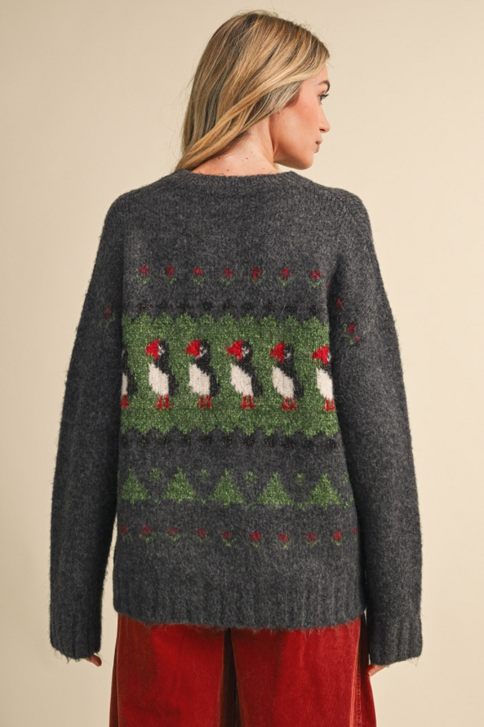 & Merci Puffin Fair Isle Sweater