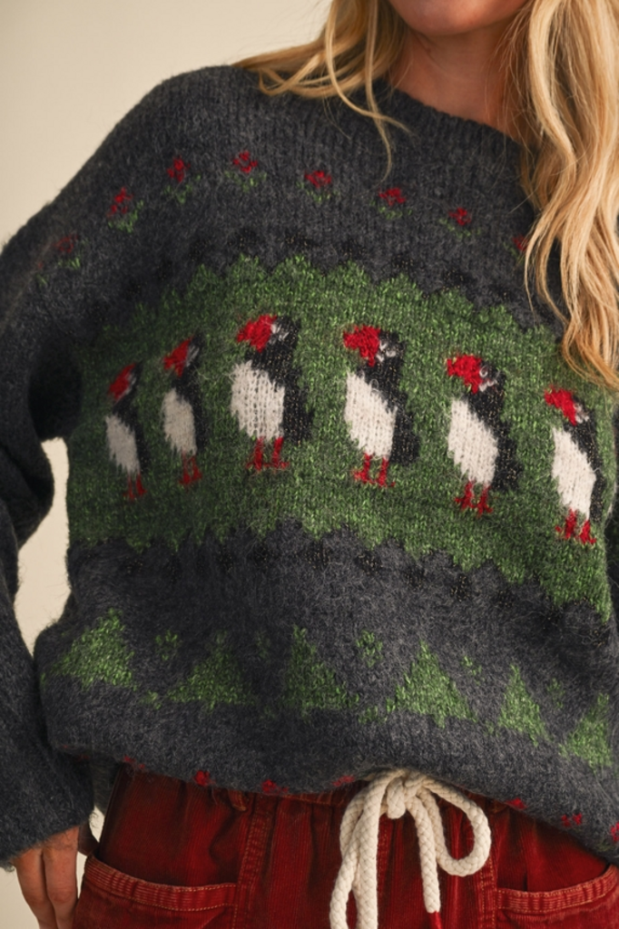 & Merci Puffin Fair Isle Sweater