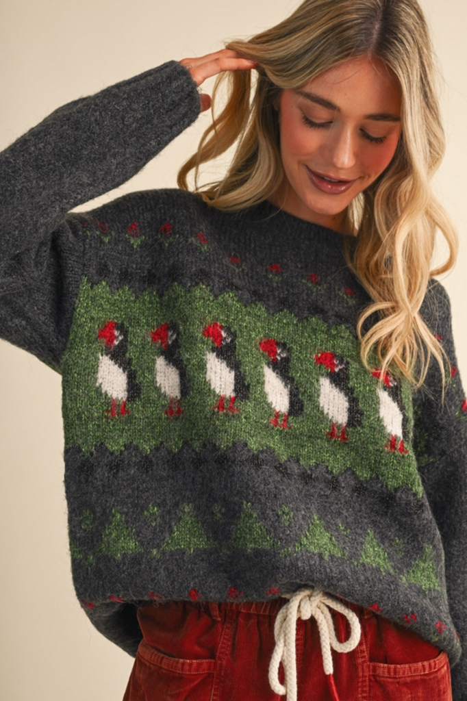 & Merci Puffin Fair Isle Sweater