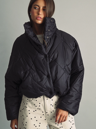 Miou Muse Quilted Nylon Puffer Jakcet