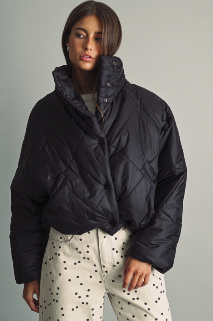 Miou Muse Quilted Nylon Puffer Jakcet