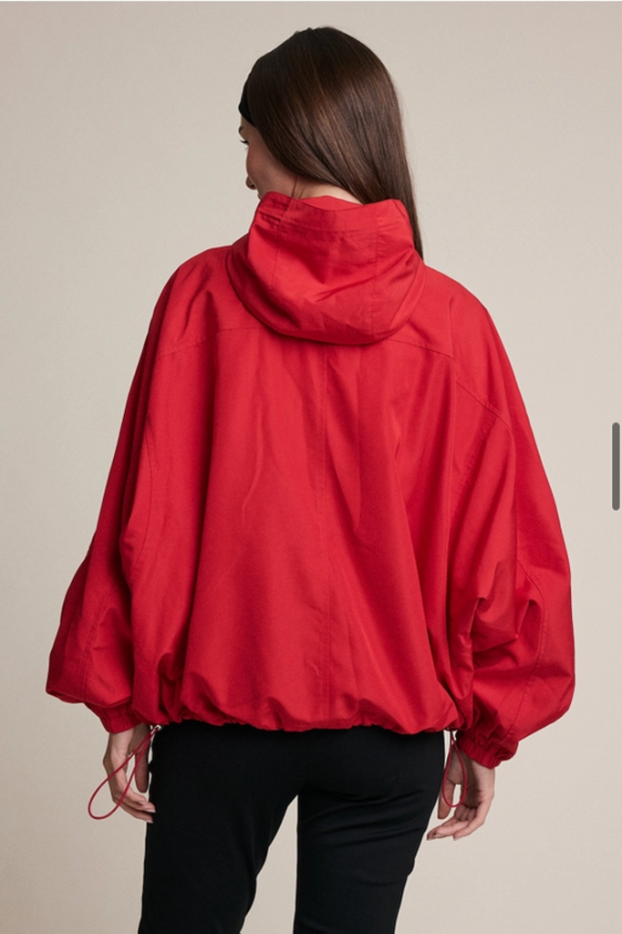 Raisonnel Oversized Hooded Anorak Pullover Jacket