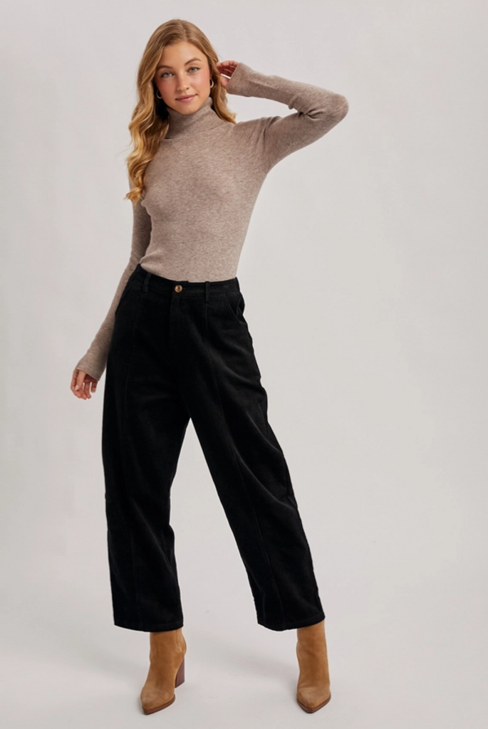 Bluivy Essential Rib Turtle Neck Pullover