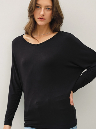 Be Cool Modal Dolman Sleeve Top