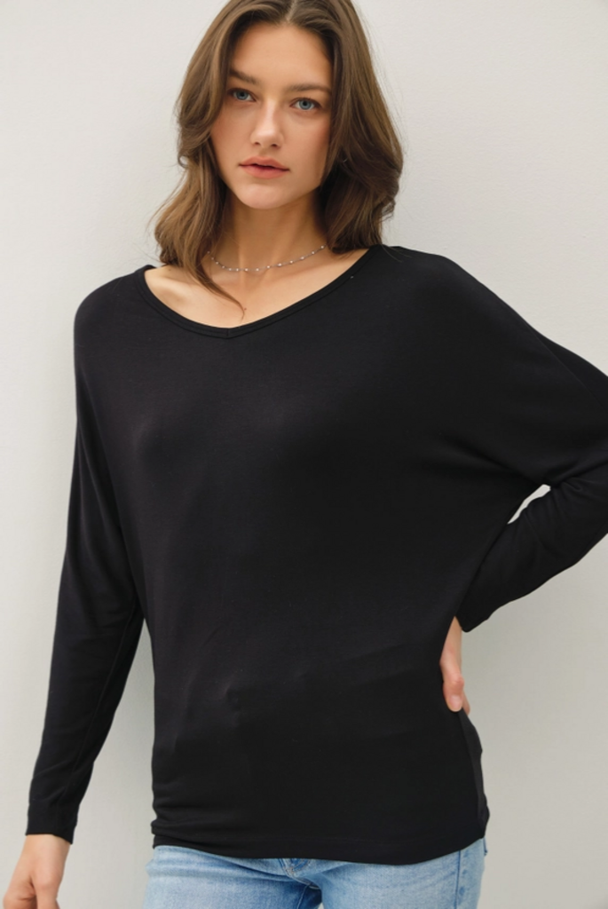 Be Cool Modal Dolman Sleeve Top