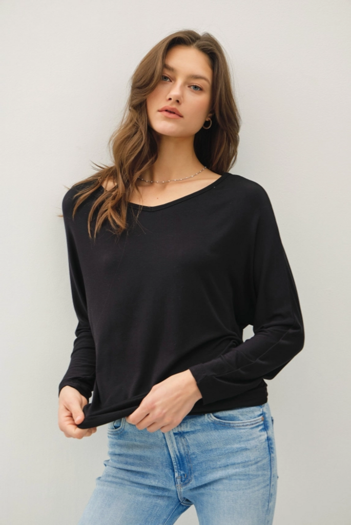 Be Cool Modal Dolman Sleeve Top