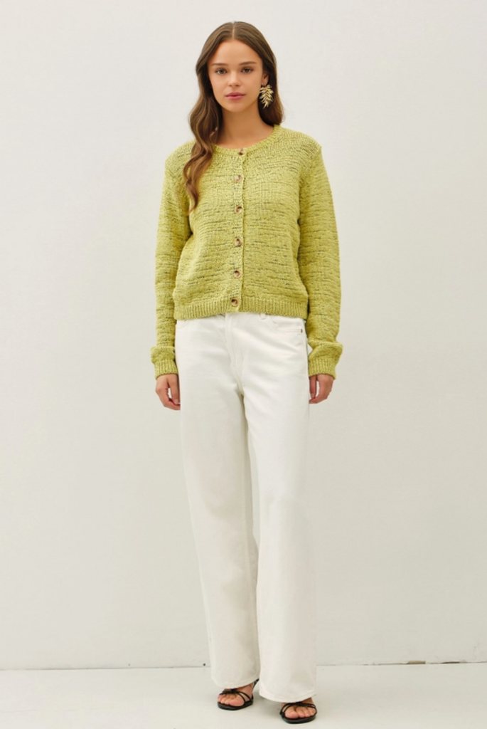 Be Cool Volume Cuff Slubbed Cardigan
