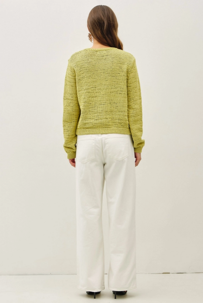 Be Cool Volume Cuff Slubbed Cardigan