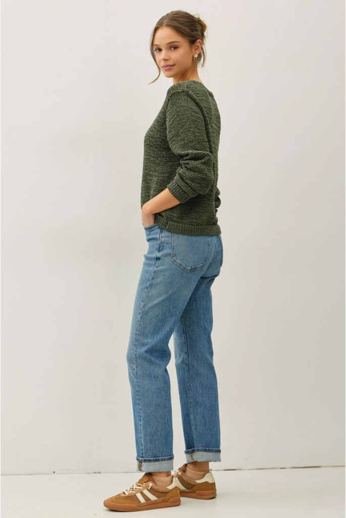 Be Cool Volume Cuff Slubbed Cardigan