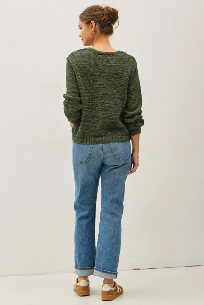 Be Cool Volume Cuff Slubbed Cardigan