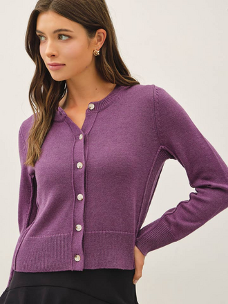 Be Cool Wool Blended Button Up Cardigan