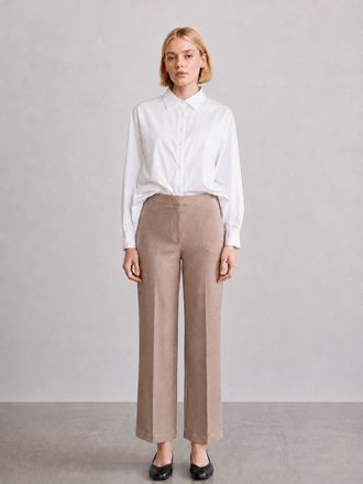 Elle Grey Clean Stretch Straight Pant