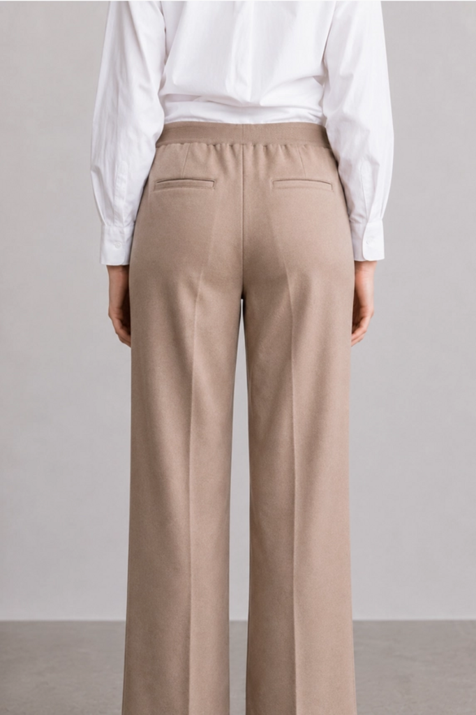 Elle Grey Clean Stretch Straight Pant