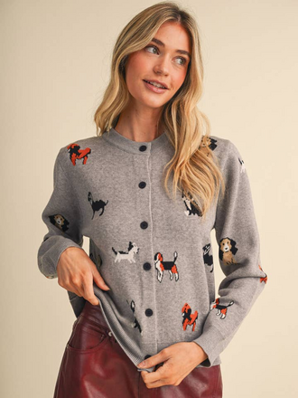 & Merci Dog Knit  Cardigan Sweater