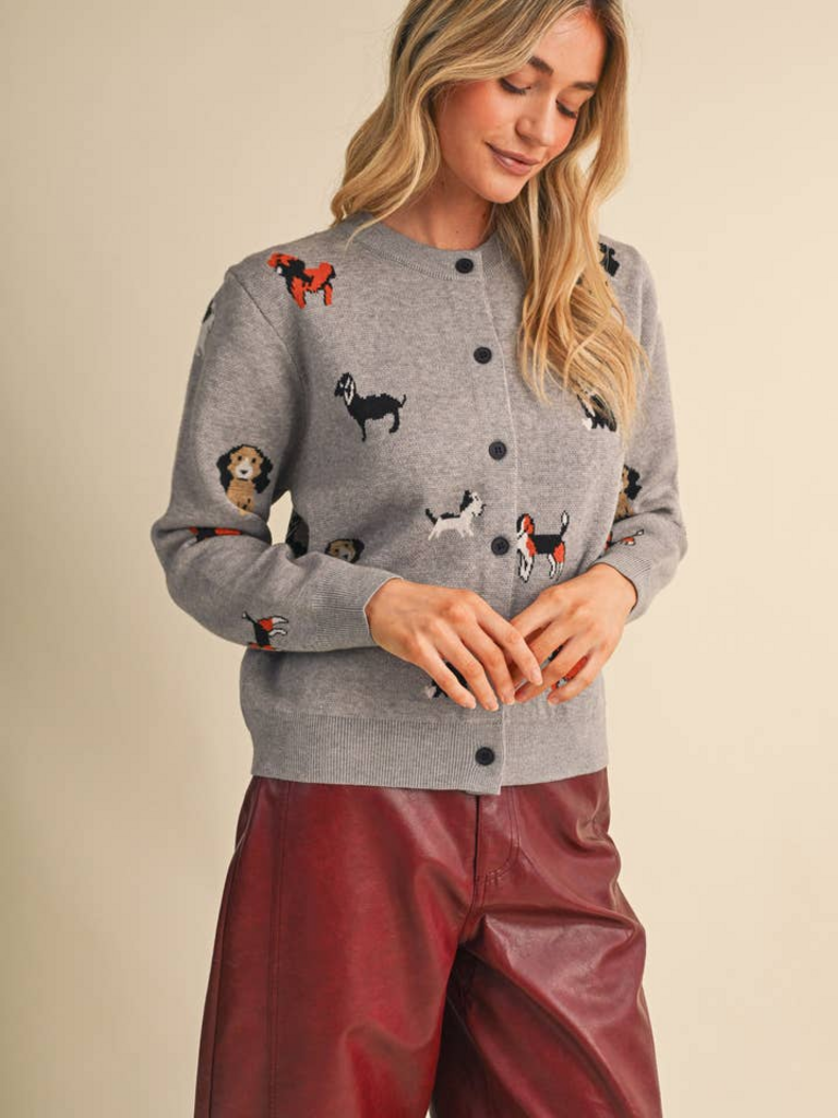& Merci Dog Knit  Cardigan Sweater
