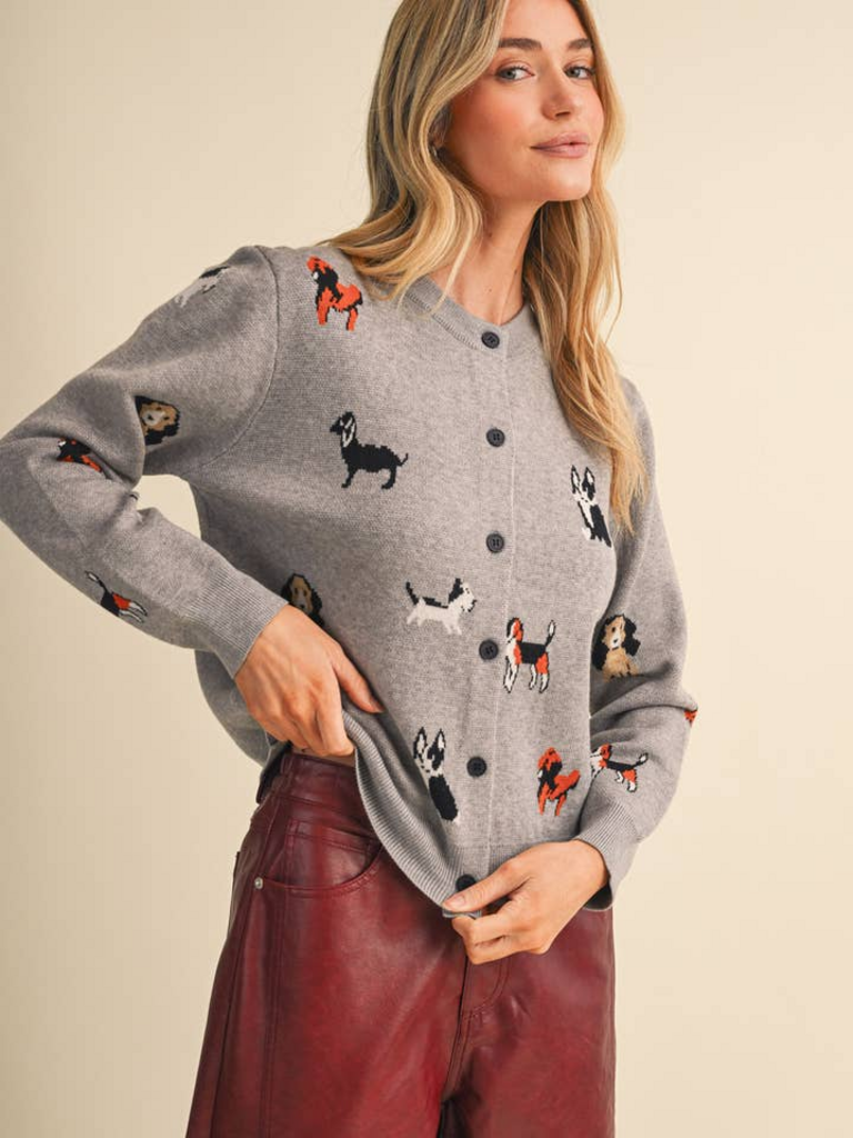 & Merci Dog Knit  Cardigan Sweater