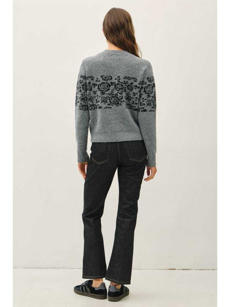 Be Cool Floral Jacquard Ultra Soft Sweater