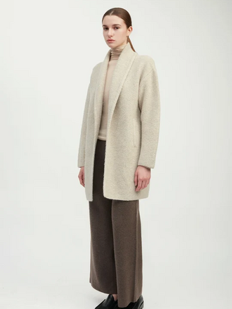 Common Knit Double Faced Knit Long Coat  ONE SIZE