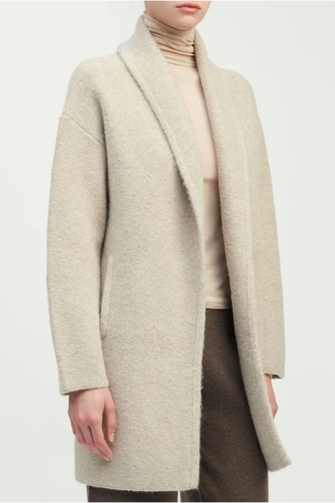 Common Knit Double Faced Knit Long Coat  ONE SIZE