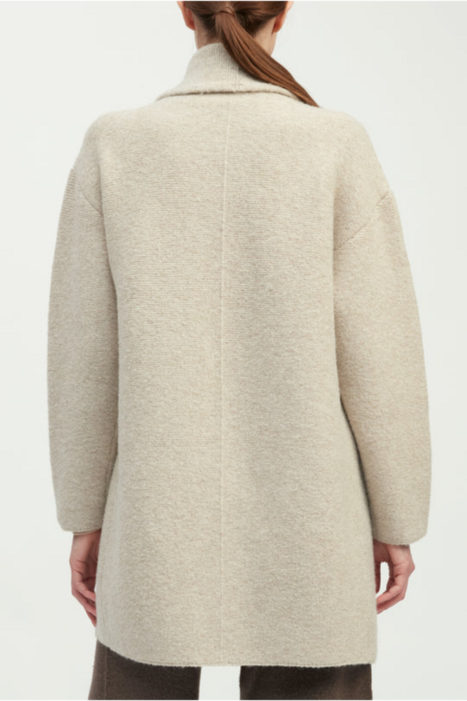 Common Knit Double Faced Knit Long Coat  ONE SIZE