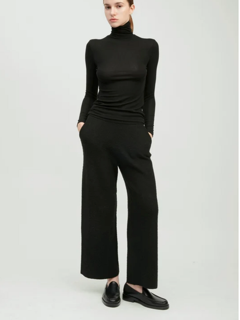 Common Knit Ultra Stretch Tencel High Neck Top