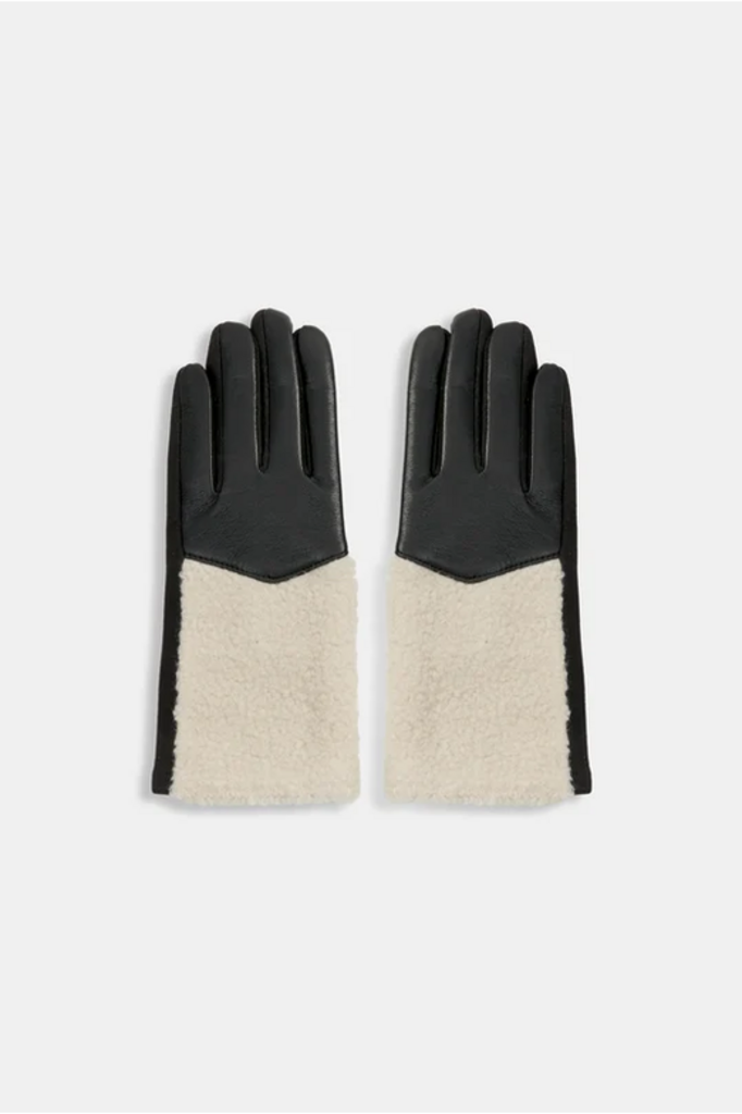 Common Knit Shearling Cuff Gloves