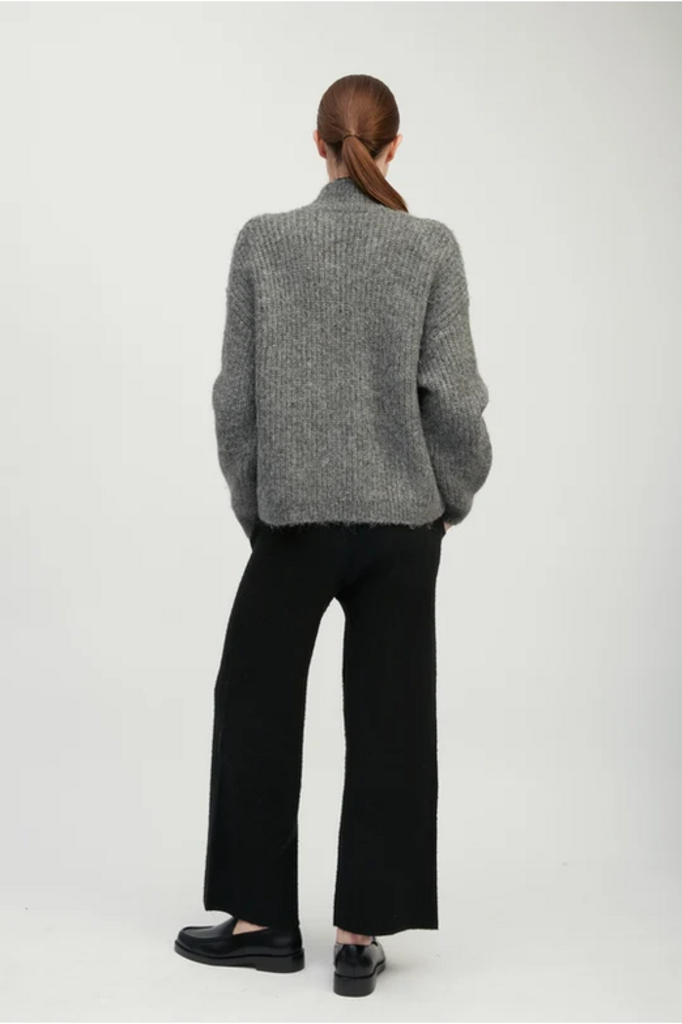 Common Knit Alpaca Bomber Zip Cardigan ONE SIZE