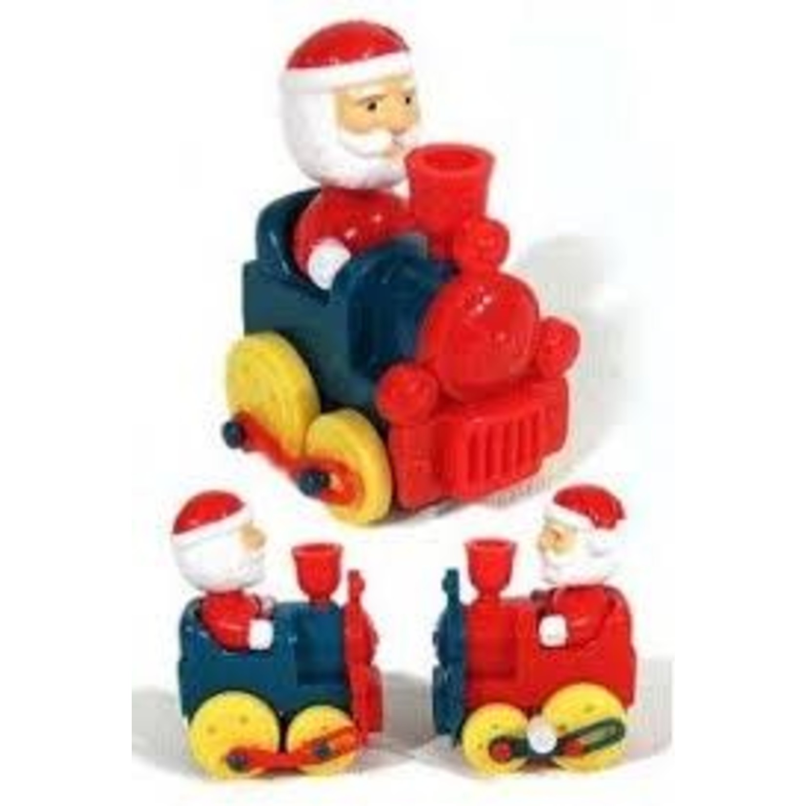 Santa Rides Train Christmas Wind Up