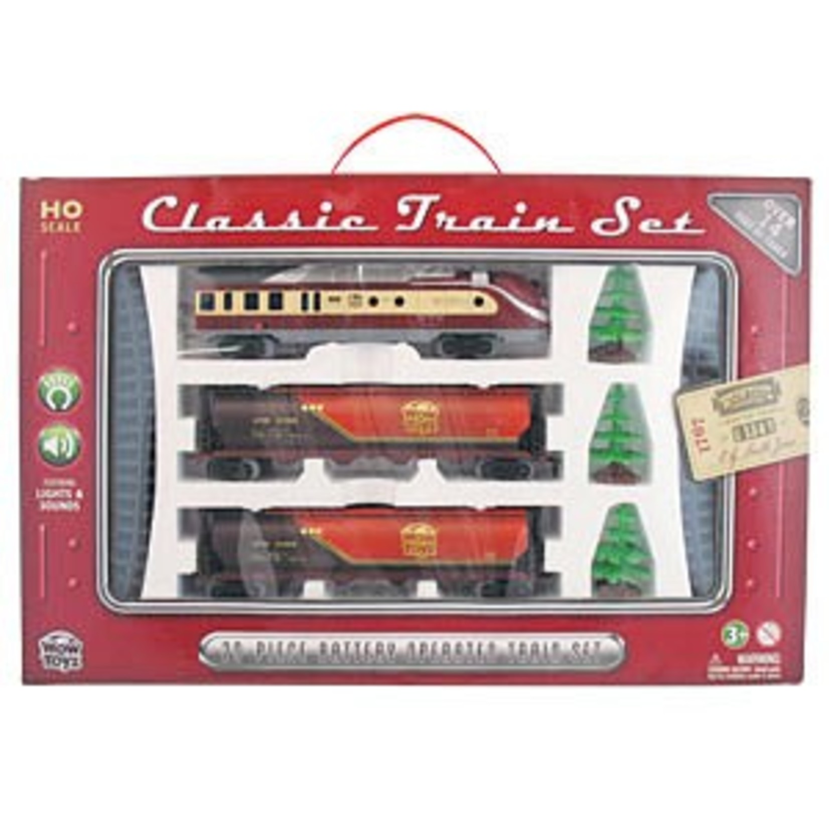 WowToyz Classic Train Set 20-pc, Assorted Styles, Boxed
