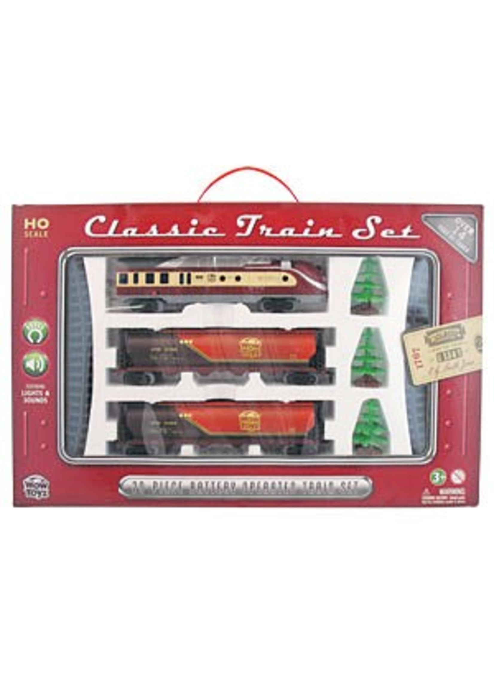 WowToyz Classic Train Set 20-pc, Assorted Styles, Boxed