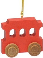 Maple Landmark Red Trolley Christmas Ornament Custom STM