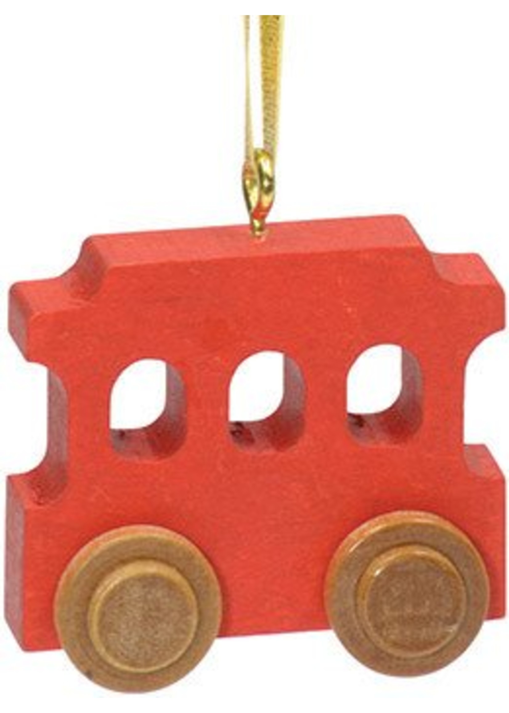 Maple Landmark Red Trolley Christmas Ornament Custom STM