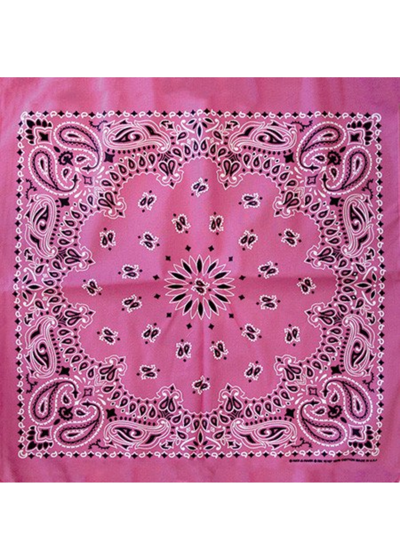 Bandana, Pink 22" Square