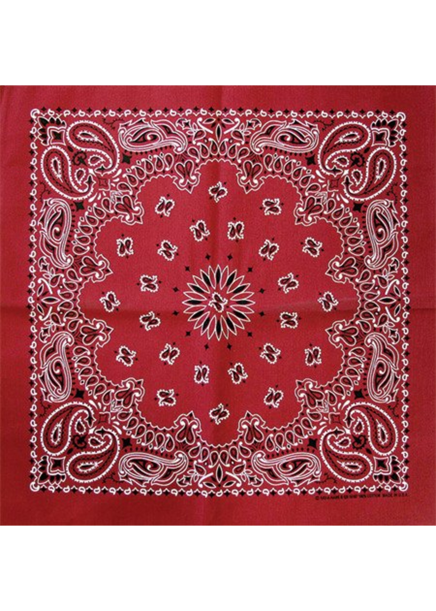 Bandana, Red 22" Square