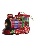 Glass Glitter Engine Ornament