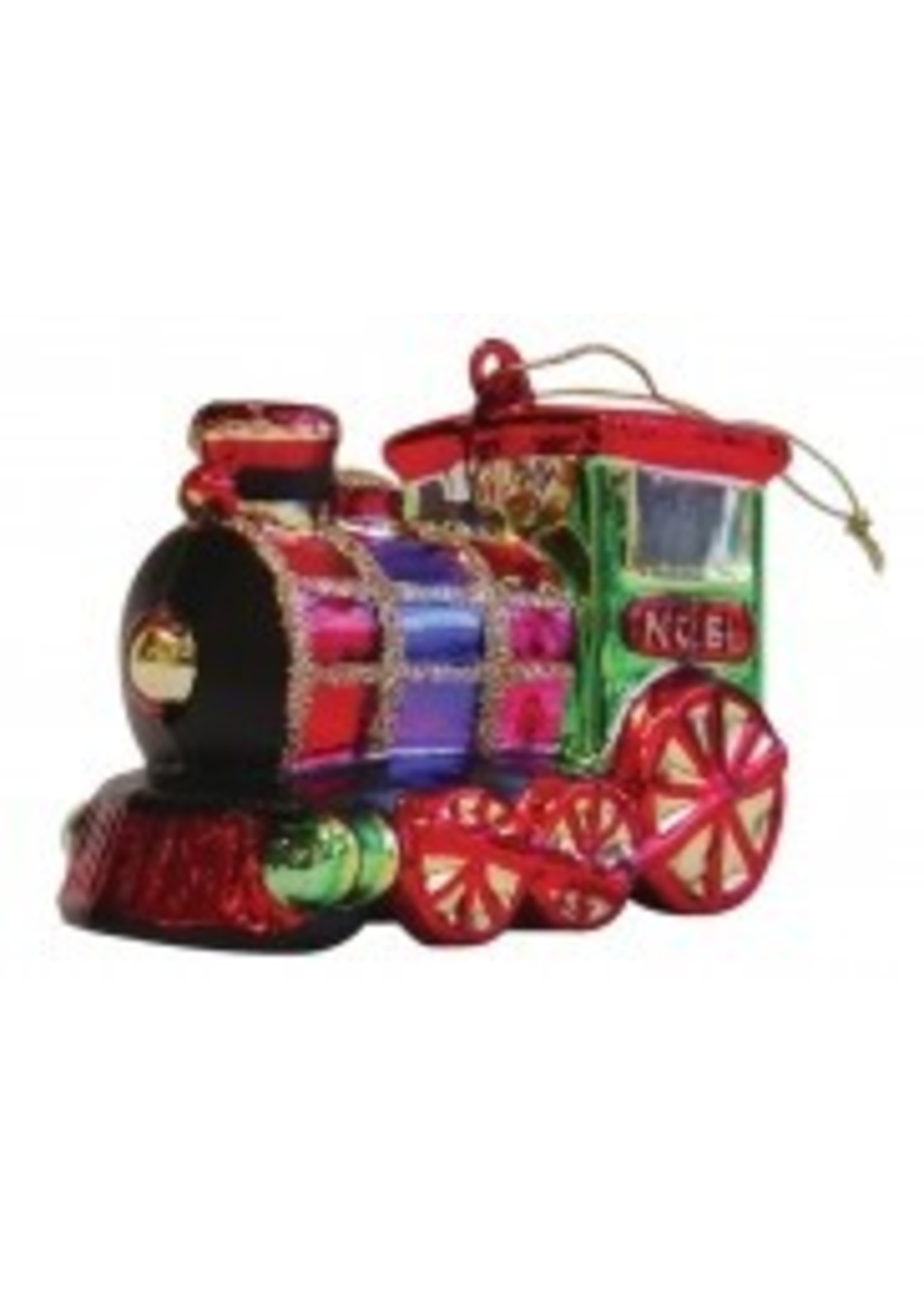 Glass Glitter Engine Ornament