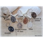 Maine Shellware Sea Shell Keychain