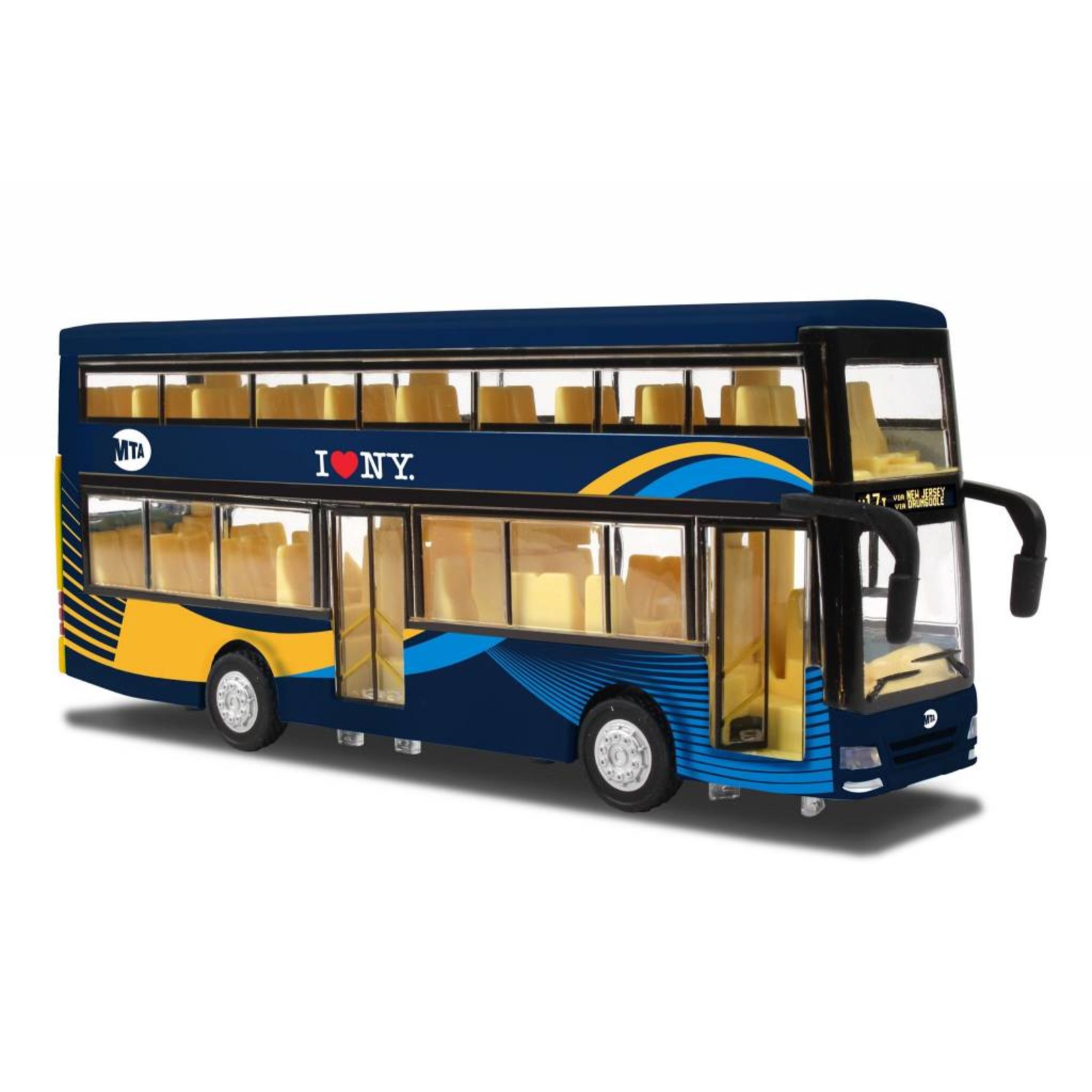 Daron Worldwide Trading MTA Double Decker Bus (New Blue Livery)