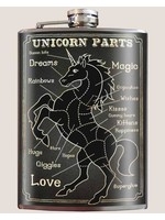 Trixie & Milo Unicorn Parts Flask