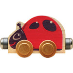 Born Rail Products NAMETRAIN ACCESSORY CARS LIZZIE LADYBUG