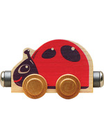 Born Rail Products NAMETRAIN ACCESSORY CARS LIZZIE LADYBUG