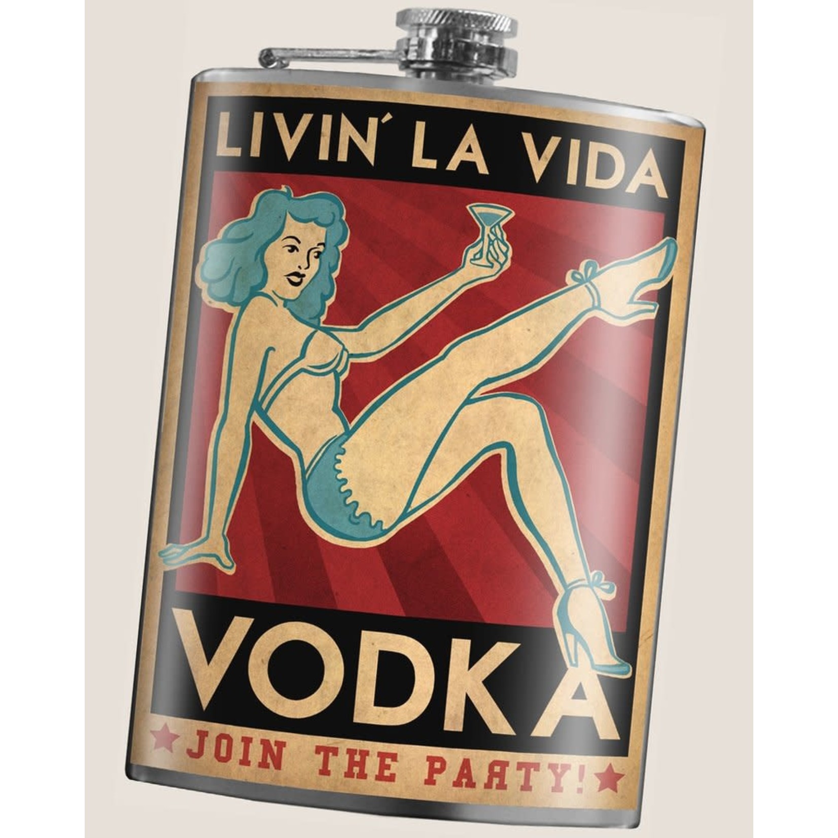 Trixie & Milo Livin La Vida Vodka Flask