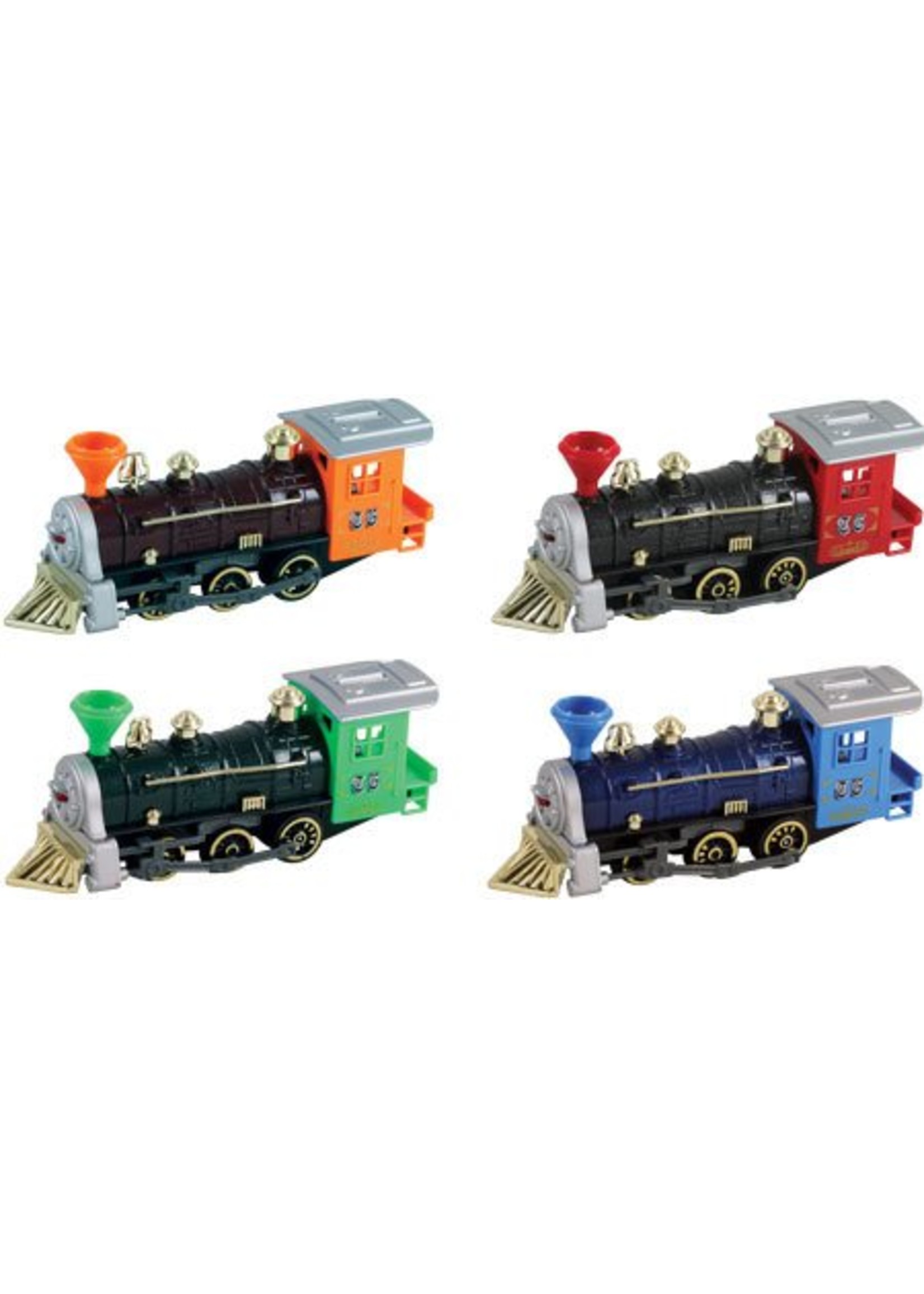 WowToyz Diecast Pullback Train Red Orange Green or Blue