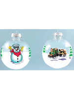 Born Rail Products Train & Engineer Snowman